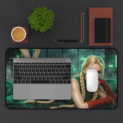 Street Fighter Mouse Pad, Cammy Desk Mat, Gamer Gift XXL