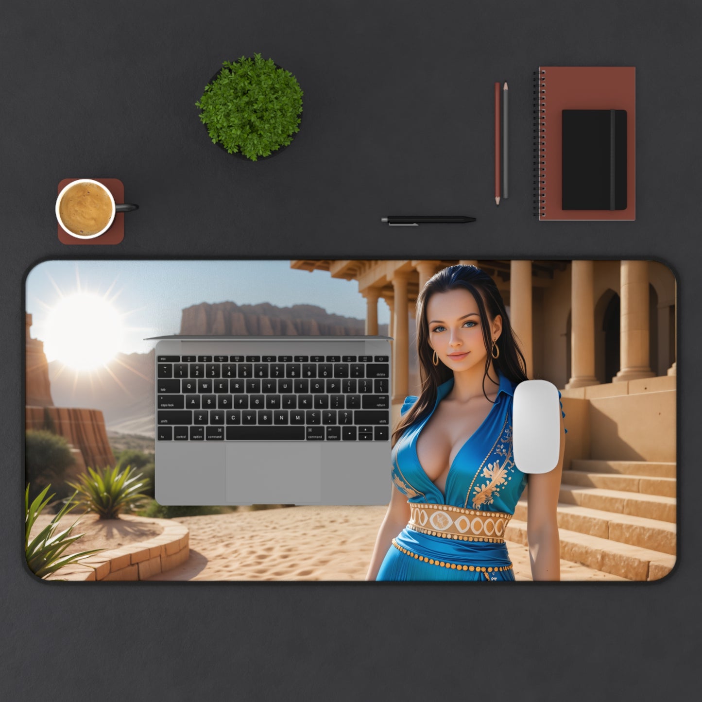 Килимок для столу Boa Hancock, килимок для миші для аніме-ігор, стильний настільний стіл у стилі піратської дівчини