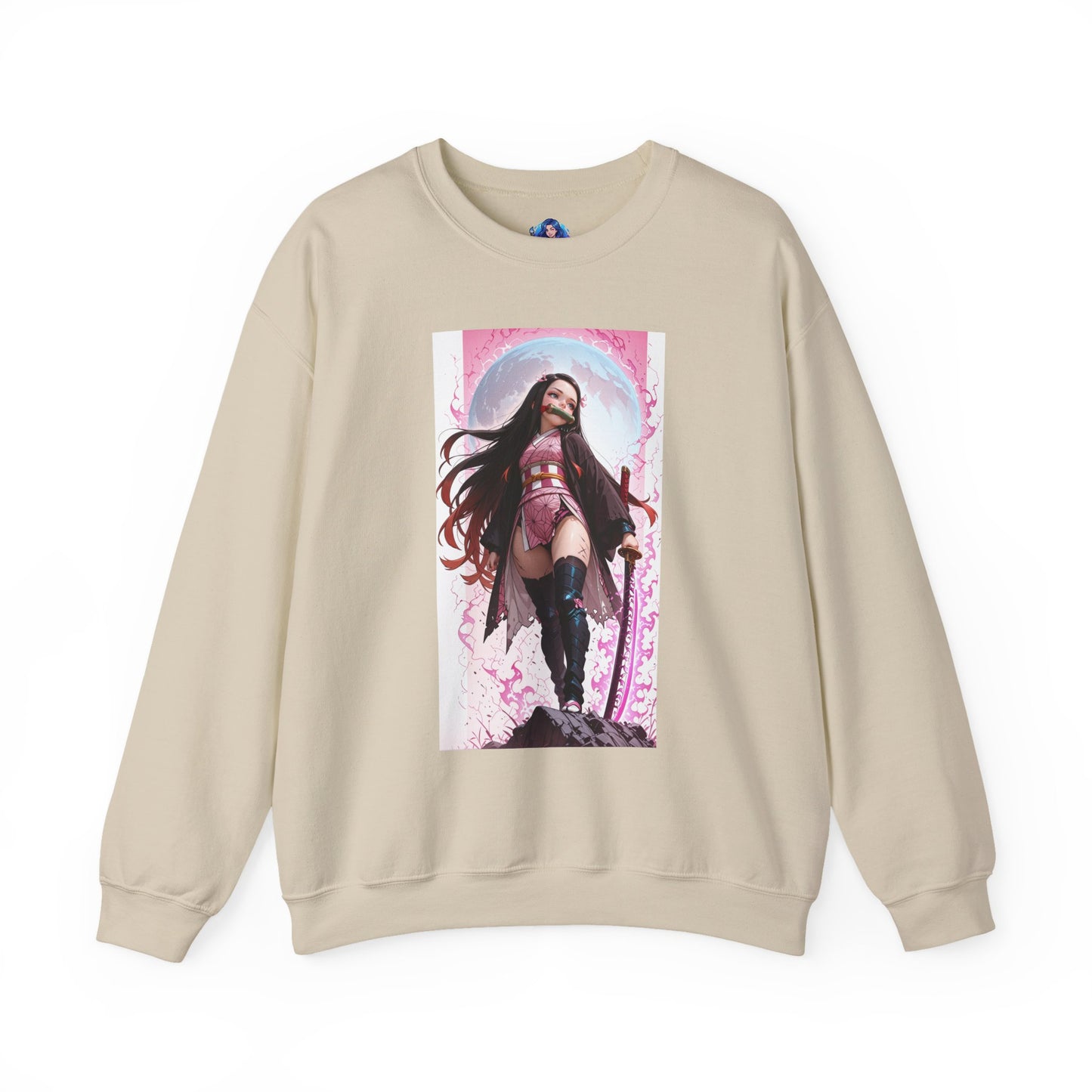 Nezuko Kamado Sweatshirt, Anime Heroine Crewneck, Stylish Demon Slayer Streetwear