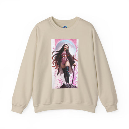 Nezuko Kamado Sweatshirt, Anime Heroine Crewneck, Stylish Demon Slayer Streetwear