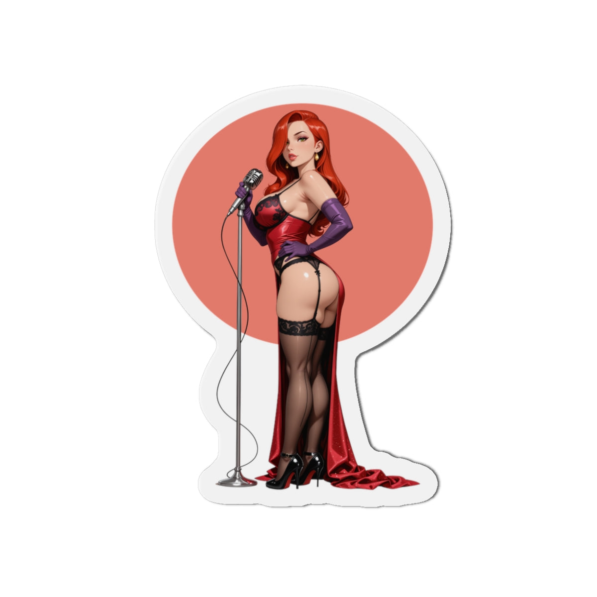 Магніт Джесіки Реббіт – магніт на холодильник із сексуальною мультяшною дівчиною, декор у стилі ретро аніме