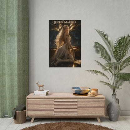 Queen Marika Poster, Elden Ring Wall Art, Fantasy Print, Gamer Decor