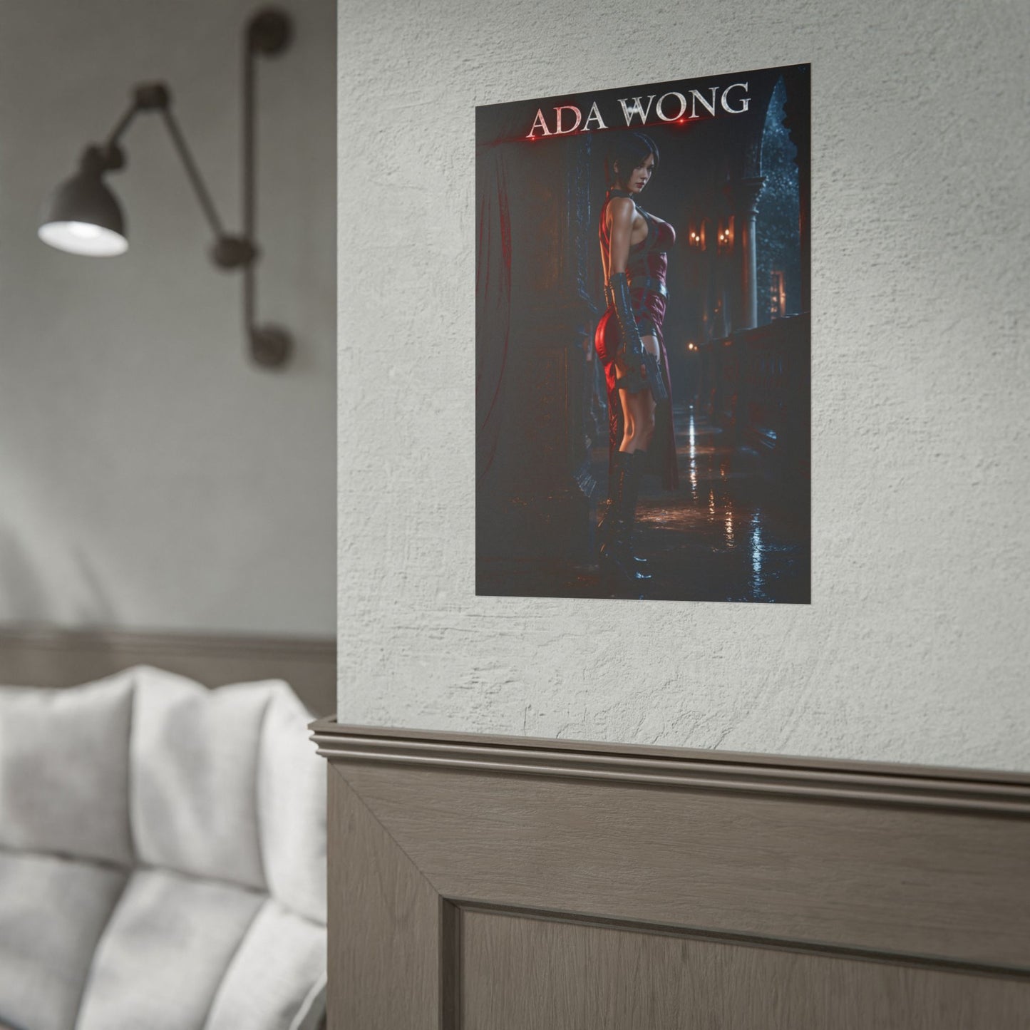 Resident Evil 4 Ada Wong Collectible Poster Game Wall Art Print