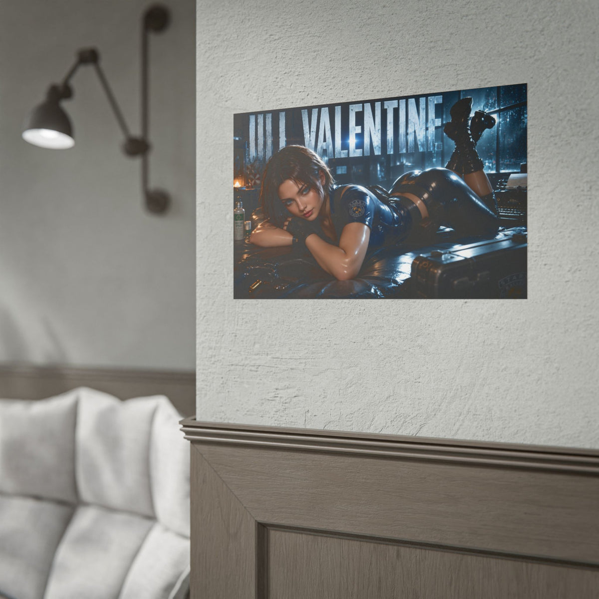 Game Room Decor Jill Valentine Poster Gaming Wall Art Character Print