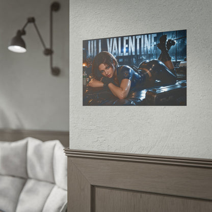 Game Room Decor Jill Valentine Poster Gaming Wall Art Character Print