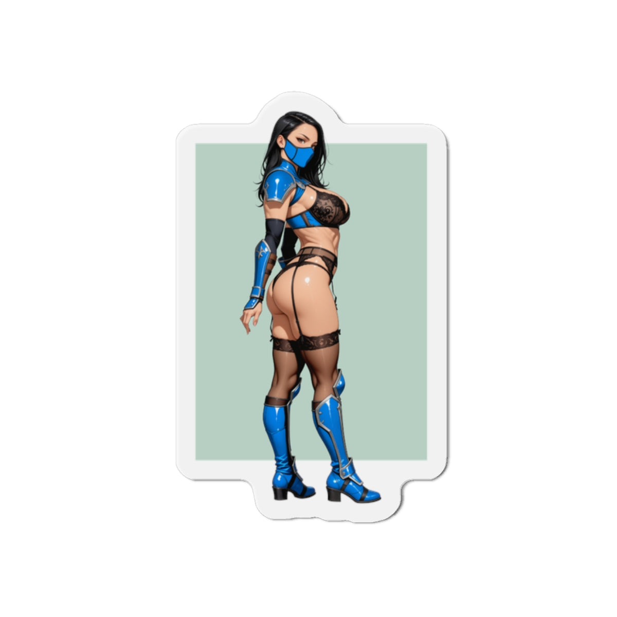 Магніт Kitana – магніт на холодильник із зображенням дівчини з аніме Mortal Kombat, декор із зображенням принцеси ніндзя