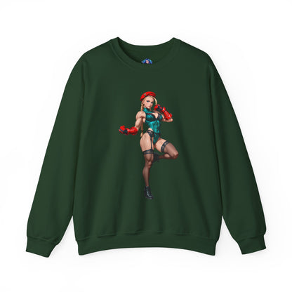 Біла толстовка Cammy, чохол Street Fighter Crewneck, ігровий одяг для бійців та фанатів
