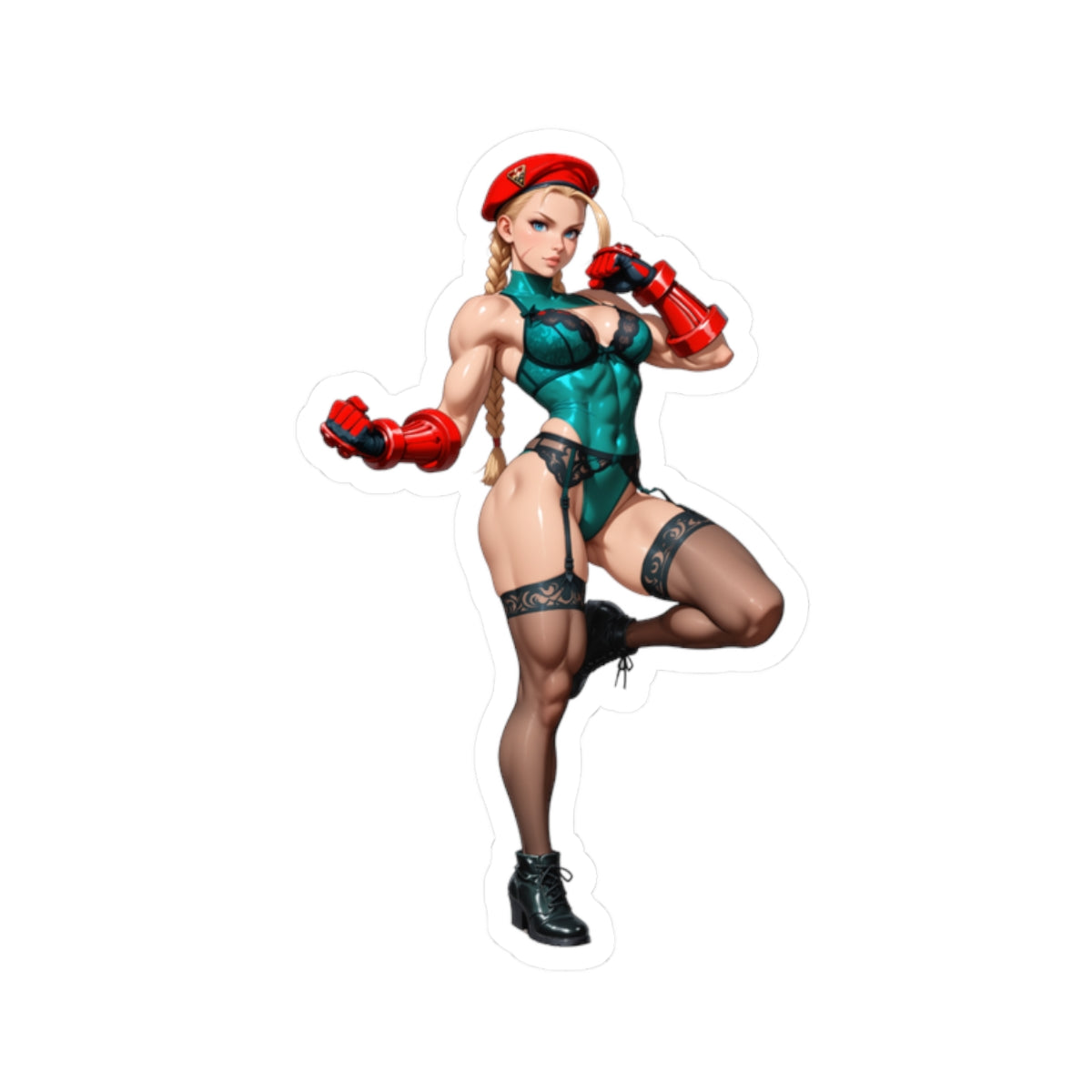 Наклейка Cammy White – вінілова наклейка Street Fighter для ноутбуків та декору інтер'єру