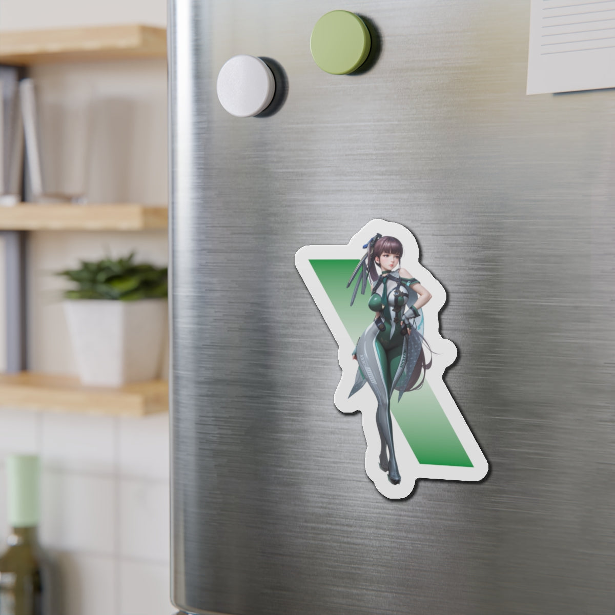 Eve Stellar Blade Magnet – Anime Sci-Fi Heroine Fridge Magnet, Gamer Decor