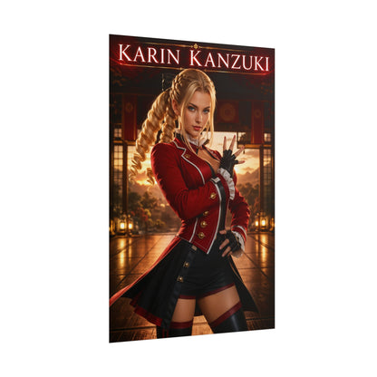 Karin Kanzuki Poster, Street Fighter Wall Art, Gaming Poster, Room Decor