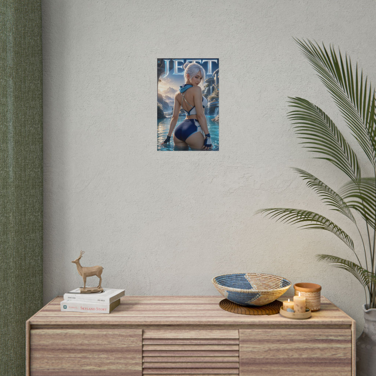 Gaming Wall Art Jett Valorant Poster Bedroom Game Room Decor Art Print