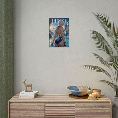 Gaming Wall Art Jett Valorant Poster Bedroom Game Room Decor Art Print