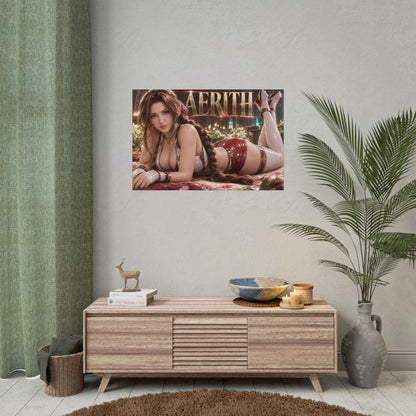 Aerith Gainsborough Character Poster Gamer Room Wall Art Collectible Decor