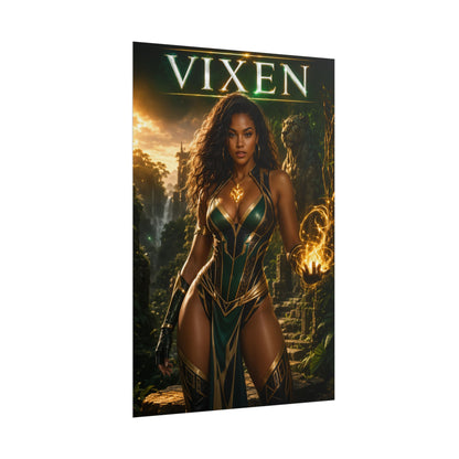 Vixen Poster, DC Comics Wall Art, Superhero Print, Gamer Decor