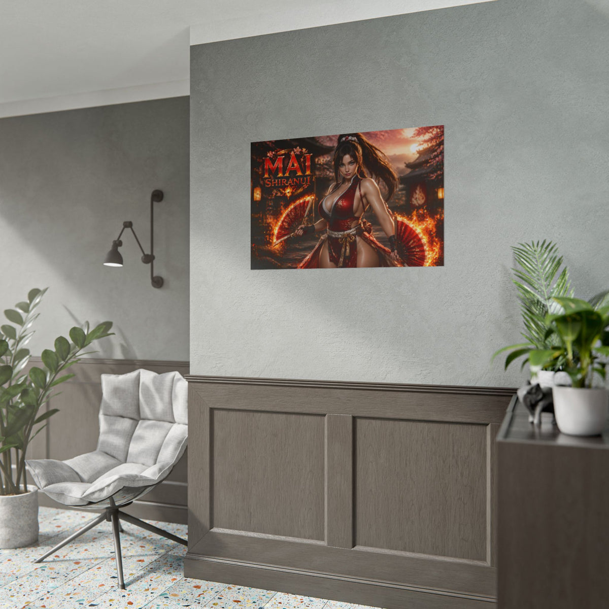 Mai Shiranui King of Fighters Poster Wall Art Character Room Decor Collectible P
