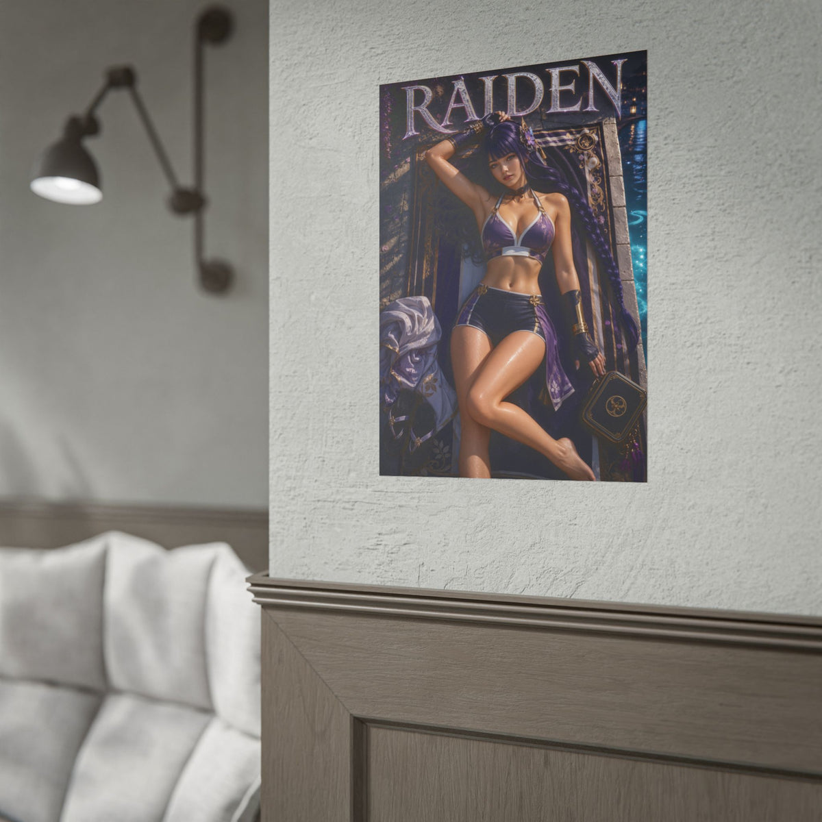 Raiden Shogun Genshin Impact Poster Wall Art Character Room Decor Collectible Pr