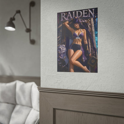 Raiden Shogun Genshin Impact Poster Wall Art Character Room Decor Collectible Pr