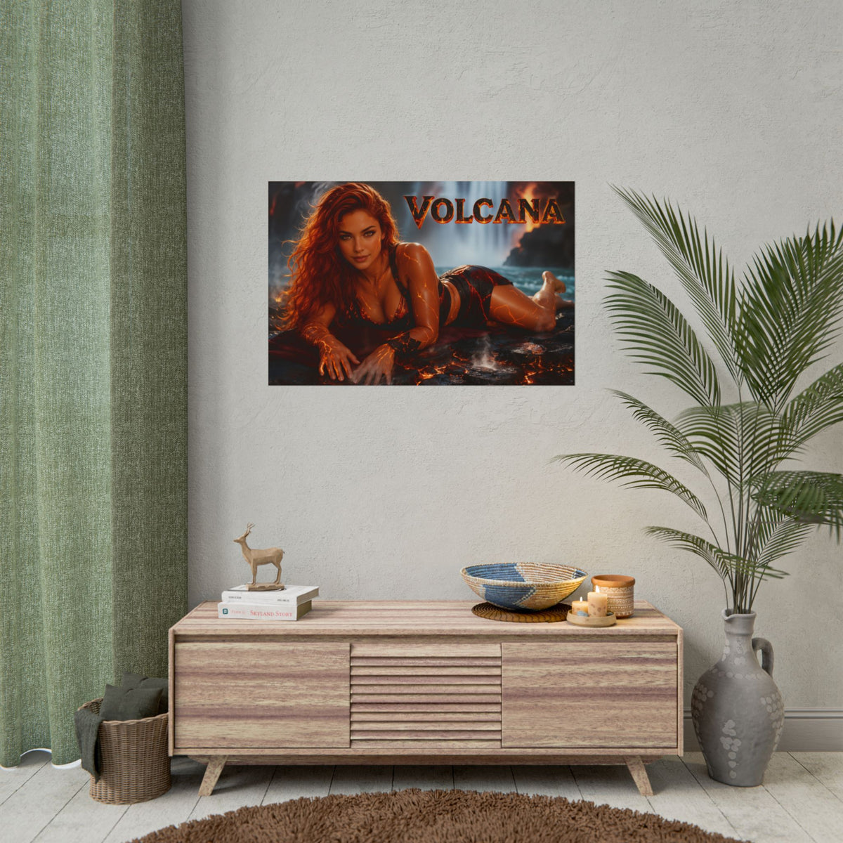 Volcana Wall Art Poster Comic Room Decor Collectible Character Print