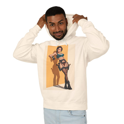 Худі з Ларою Крофт | Худі з виживанням у розкрадачці гробниць | Пуловер з аніме-воїном-дослідником