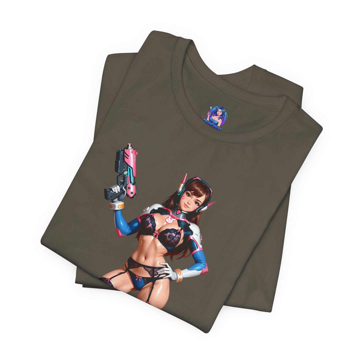 D.Va-T-Shirt | Overwatch-Gamer-Shirt für Otakus und E-Sport-Fans | Waifu-Grafik-Shirt