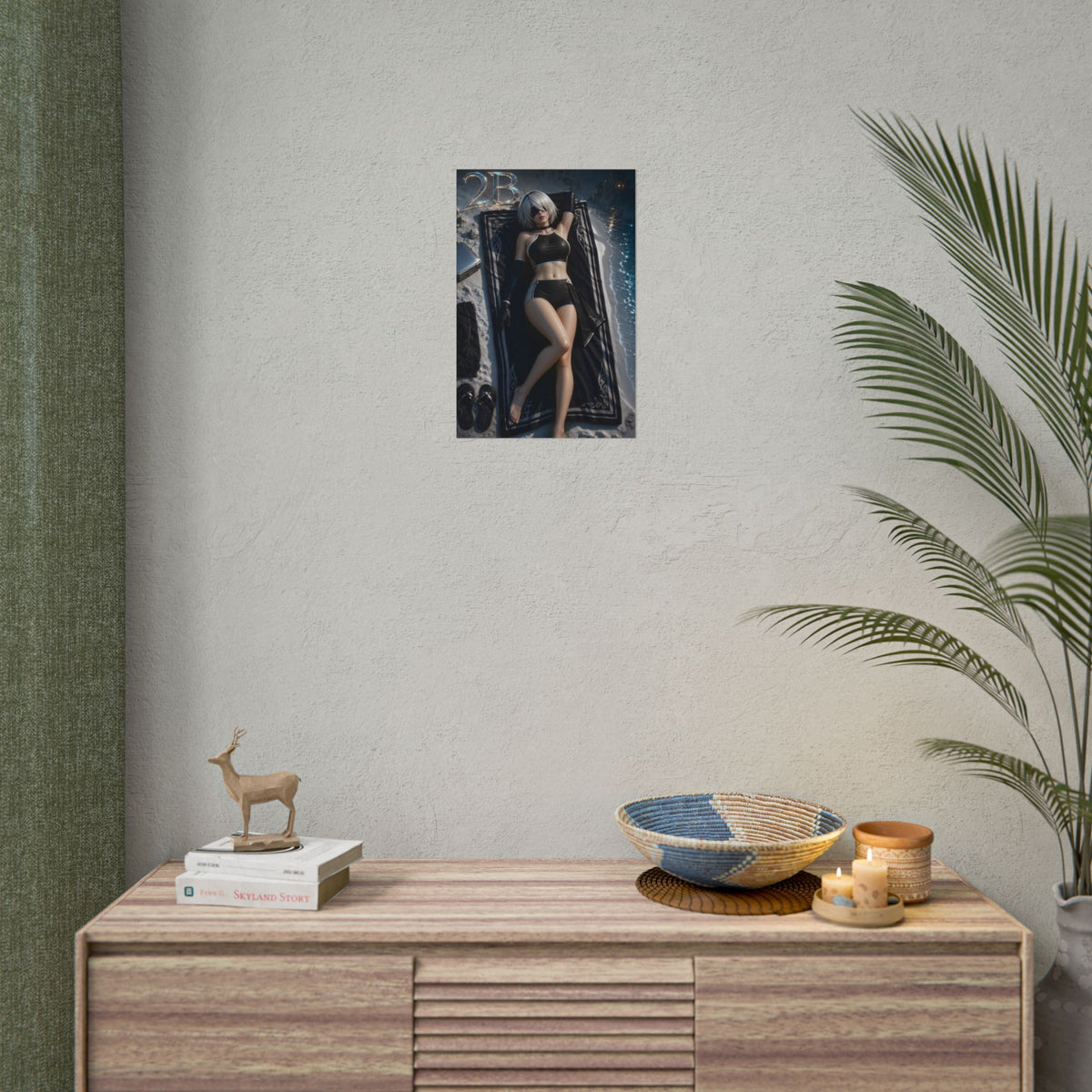 Game Room Decor 2B Wall Art Poster Collectible Character Print Collector Gift