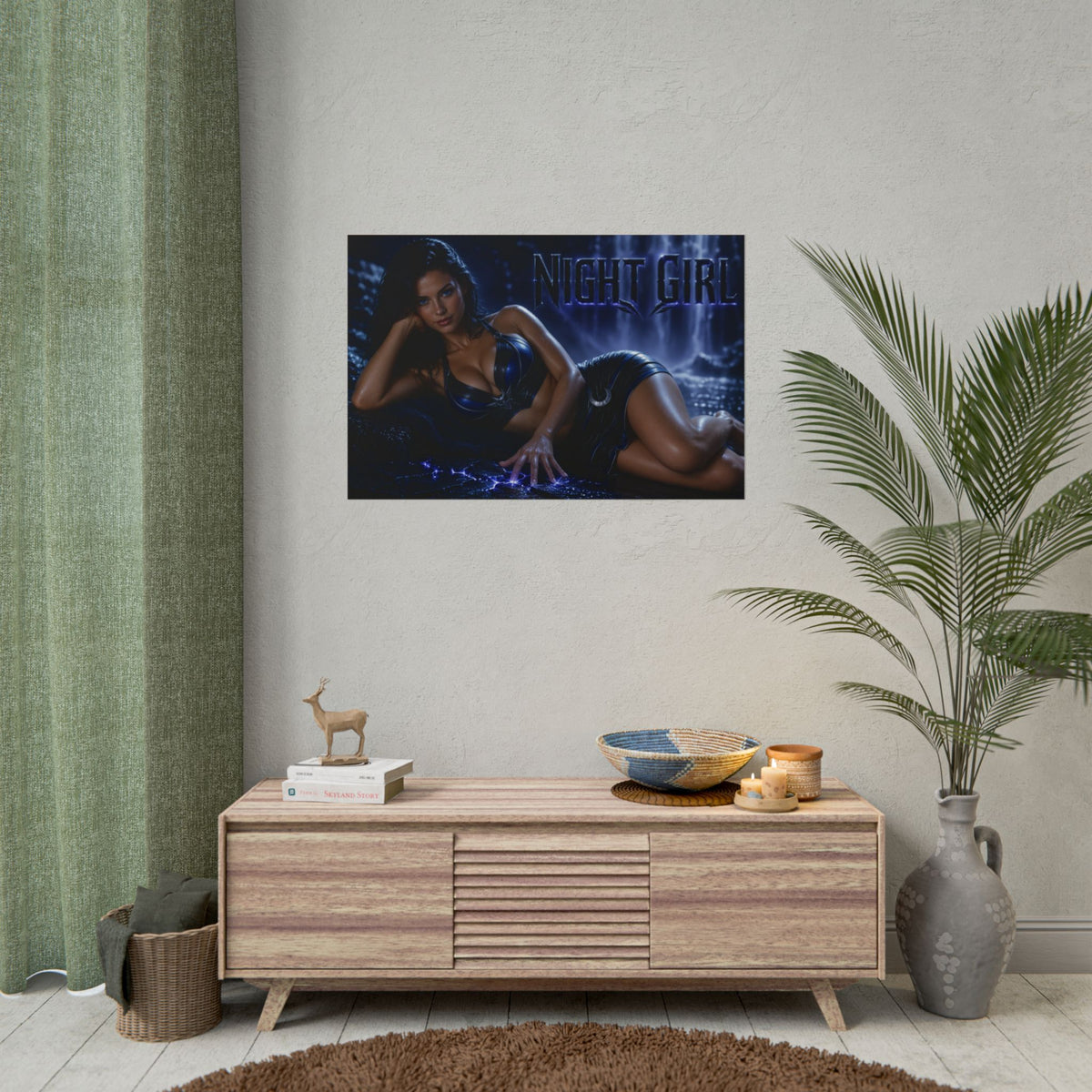 Night Girl Comic Poster Character Wall Art Collector Room Decor Art Print