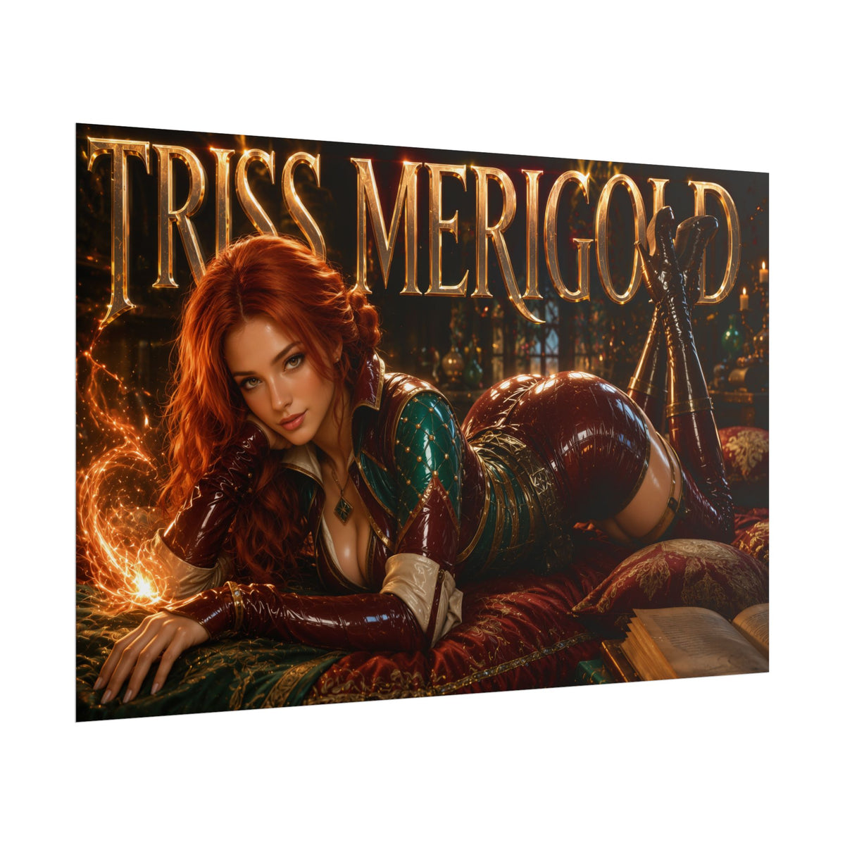 Triss Merigold The Witcher Wall Art Poster Gaming Decor Collectible Gamer Gift