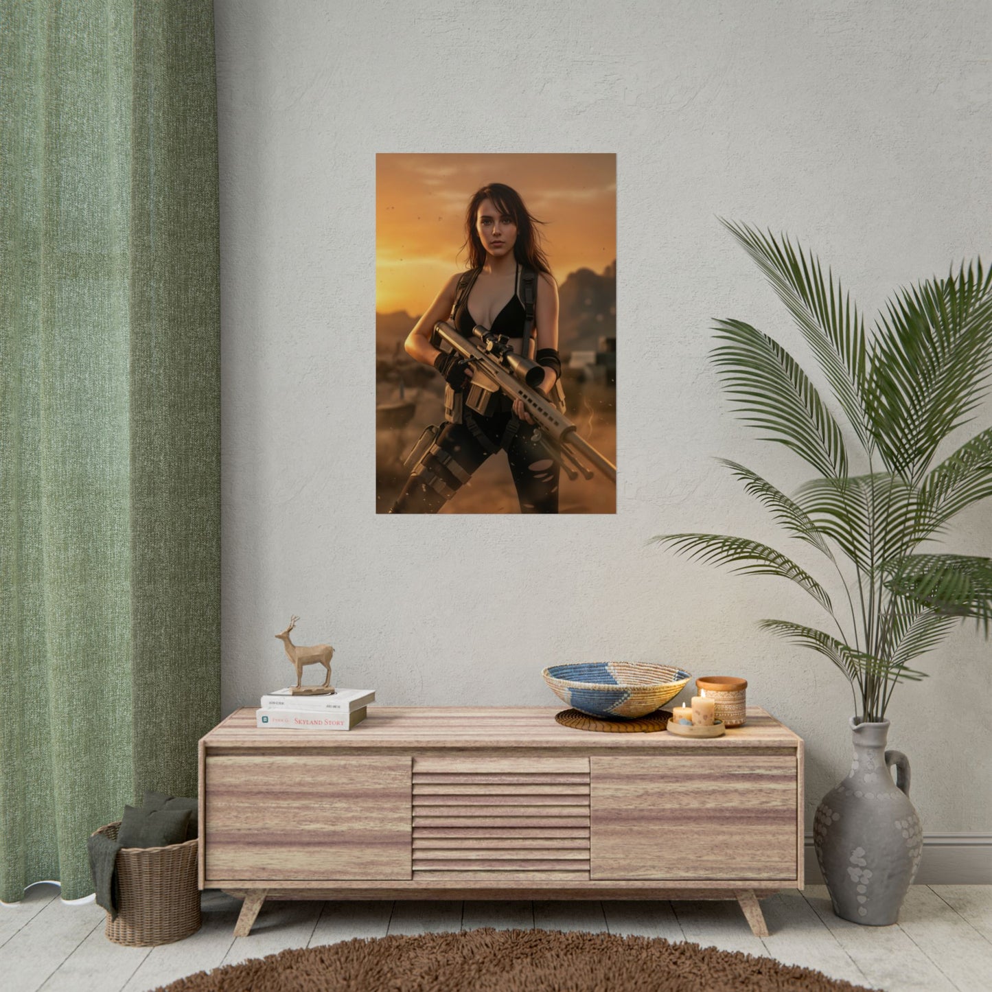 Quiet Metal Gear Poster, Metal Gear Wall Art Print, Tactical Soldier Girl Decor, Action Game Artwork, Gamer Gift