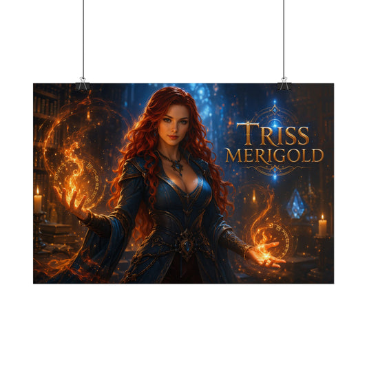 Triss Merigold The Witcher Wall Art Poster Fantasy Bedroom Decor Character Print