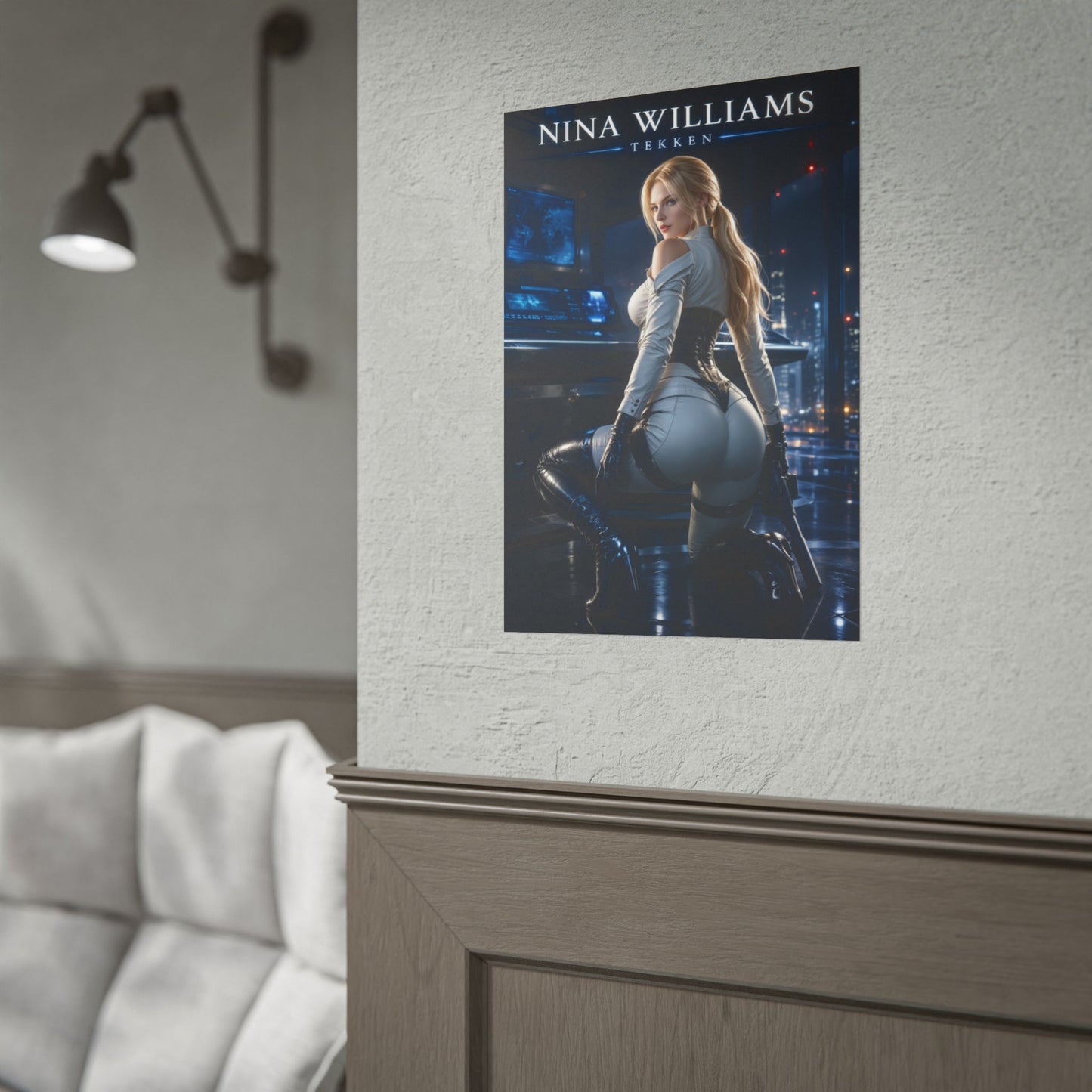 Nina Williams Poster, Tekken Wall Art, Gaming Poster, Room Decor
