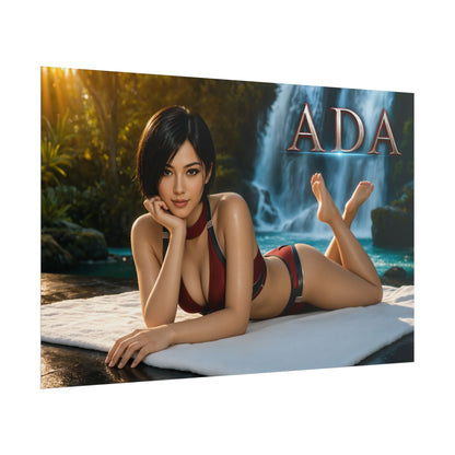 Ada Wong Gaming Poster Wall Art Gamer Room Decor Collectible Print