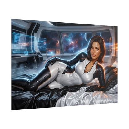 Miranda Lawson Poster, Sci Fi Wall Art, Gaming Print, Room Decor