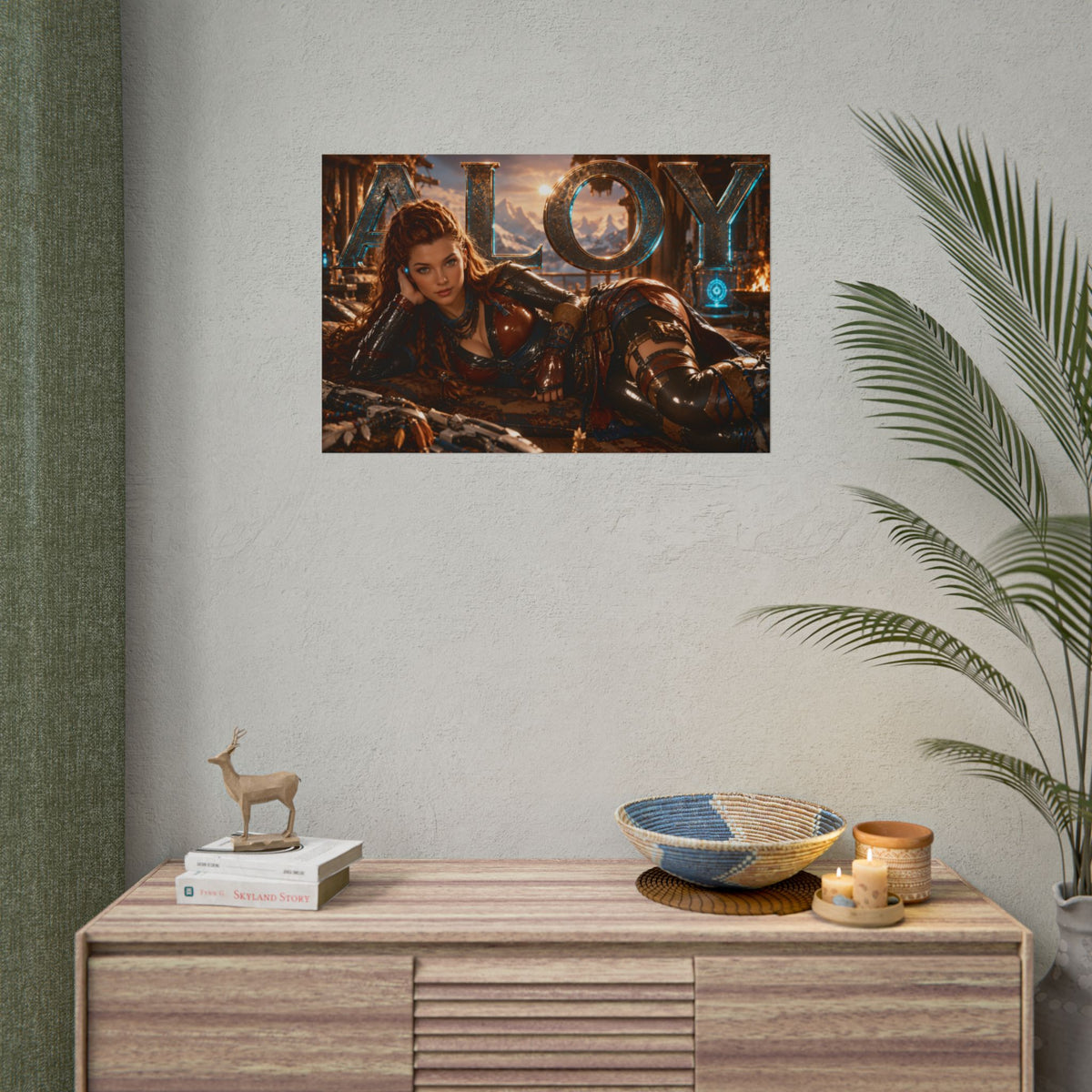 Game Room Decor Aloy Horizon Poster Gaming Wall Art Character Print