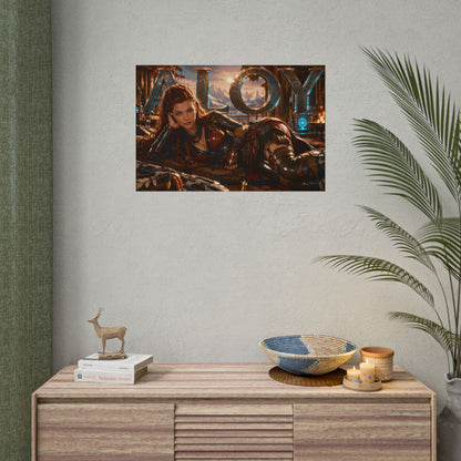 Game Room Decor Aloy Horizon Poster Gaming Wall Art Character Print
