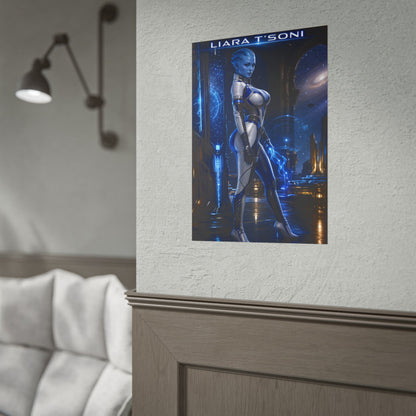 Liara T'Soni Mass Effect Poster Gaming Wall Art Print Decor
