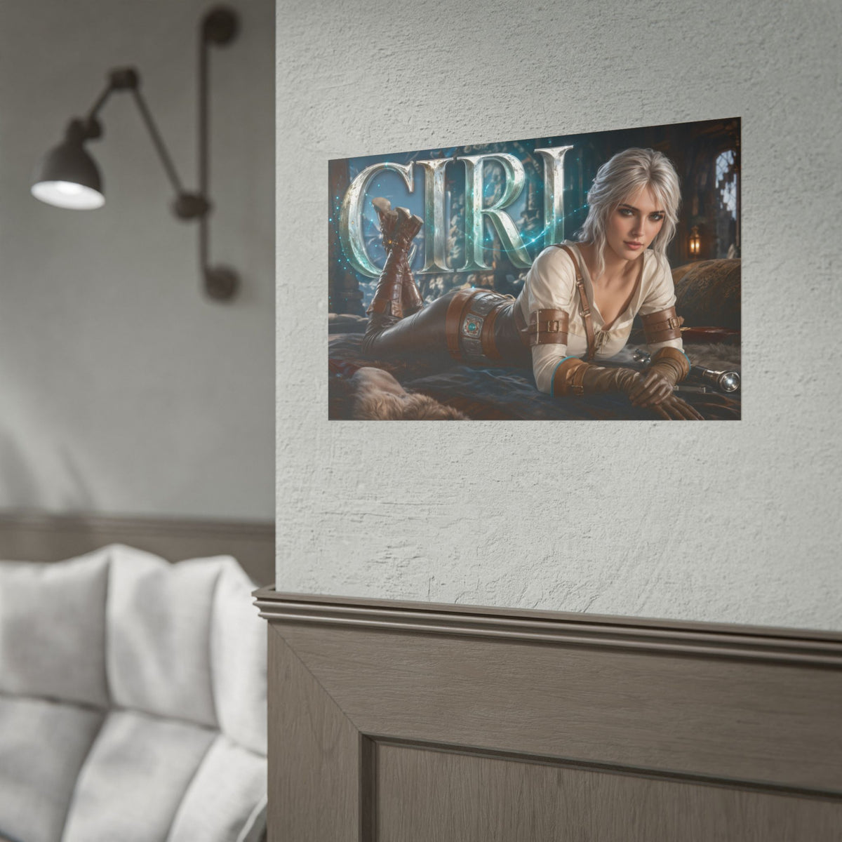 Ciri The Witcher Poster Gaming Wall Art Gamer Room Decor Collectible Print