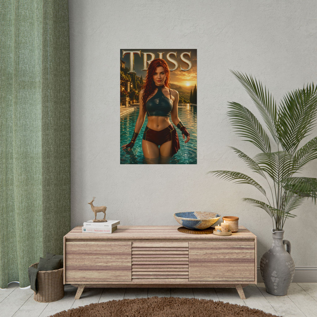 Triss Merigold The Witcher Wall Art Poster Fantasy Bedroom Decor Character Print