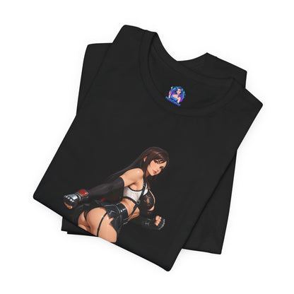Tifa Lockhart T-Shirt | Final Fantasy VII T-Shirt für Gamer &amp; Anime-Fans | Kämpfer-Waifu-Shirt