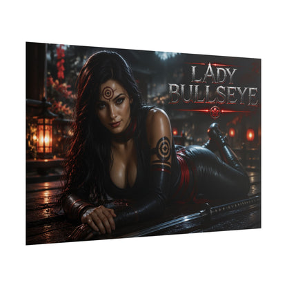 Lady Bullseye Character Poster Comic Style Wall Decor Bedroom Collector Gift