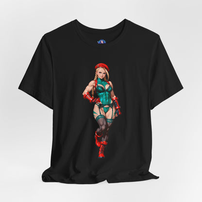 Cammy White T-Shirt | Street Fighter Grafik-T-Shirt für Gamer &amp; Anime-Fans | Waifu-Shirt