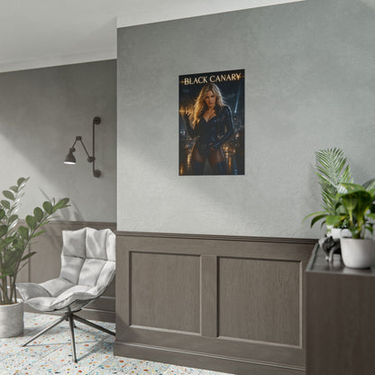 Black Canary Poster, DC Comics Wall Art, Superhero Print, Room Decor