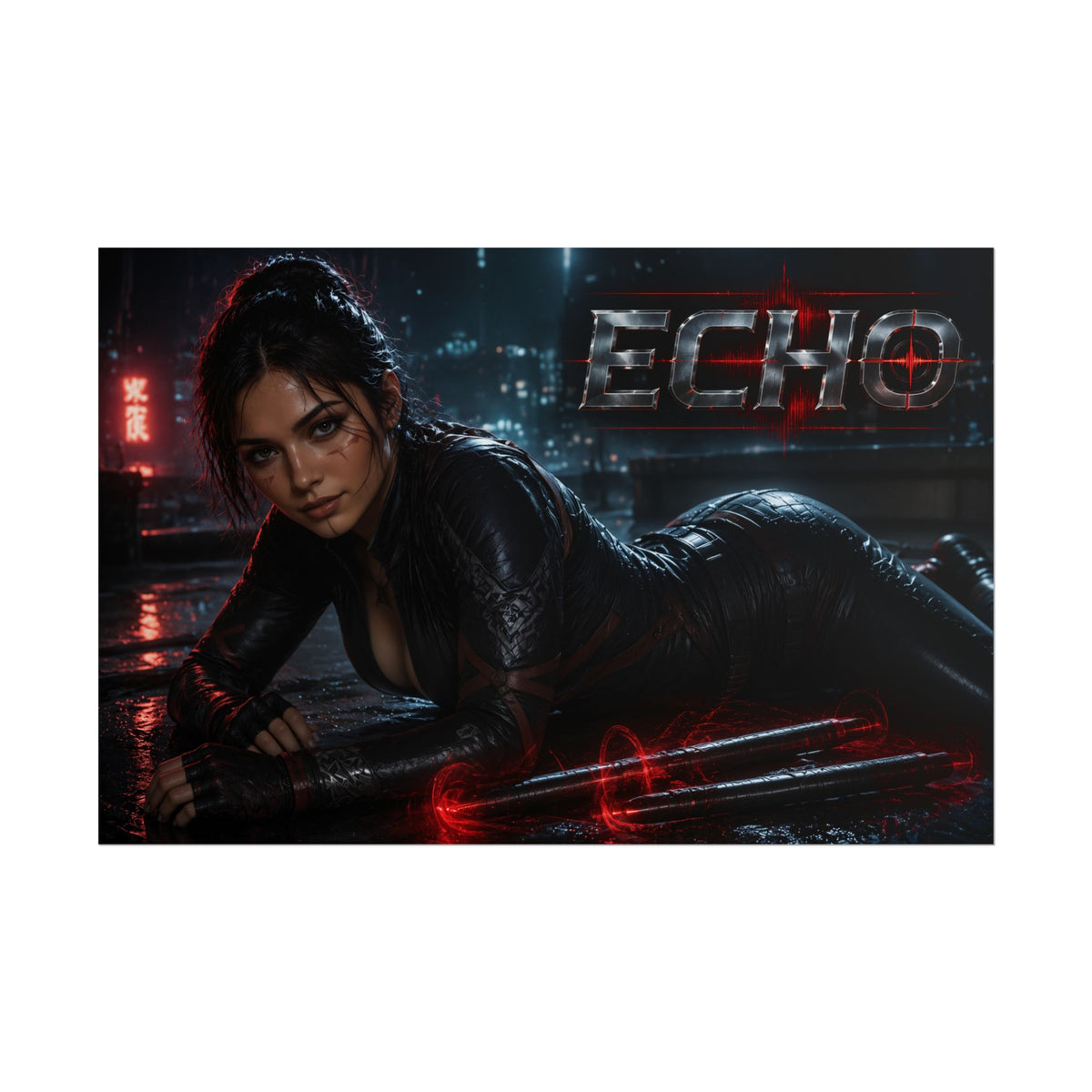 Comic Wall Art Echo Poster Heroine Room Decor Collectible Character Print