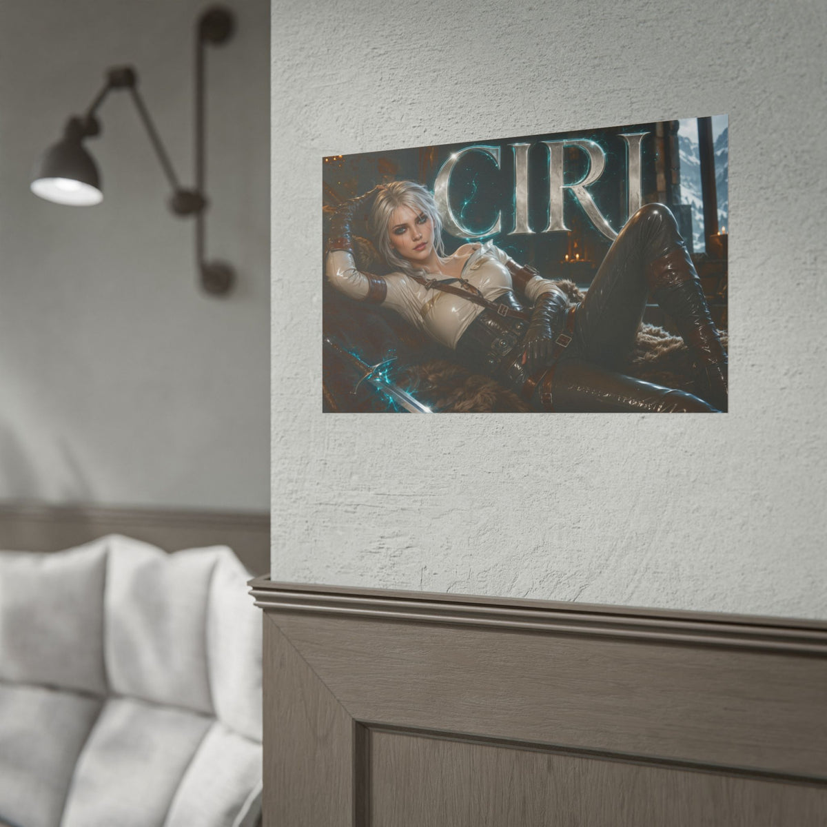 Ciri Character Poster The Witcher Gamer Room Wall Art Collectible Decor