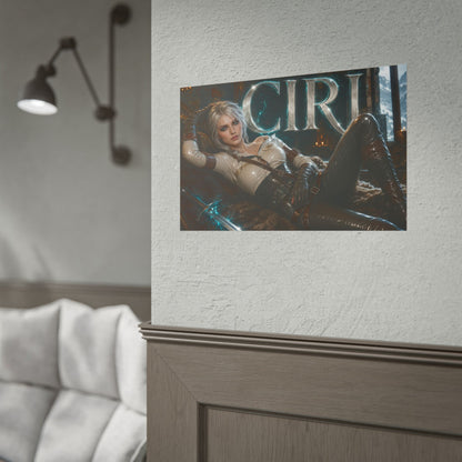Ciri Character Poster The Witcher Gamer Room Wall Art Collectible Decor