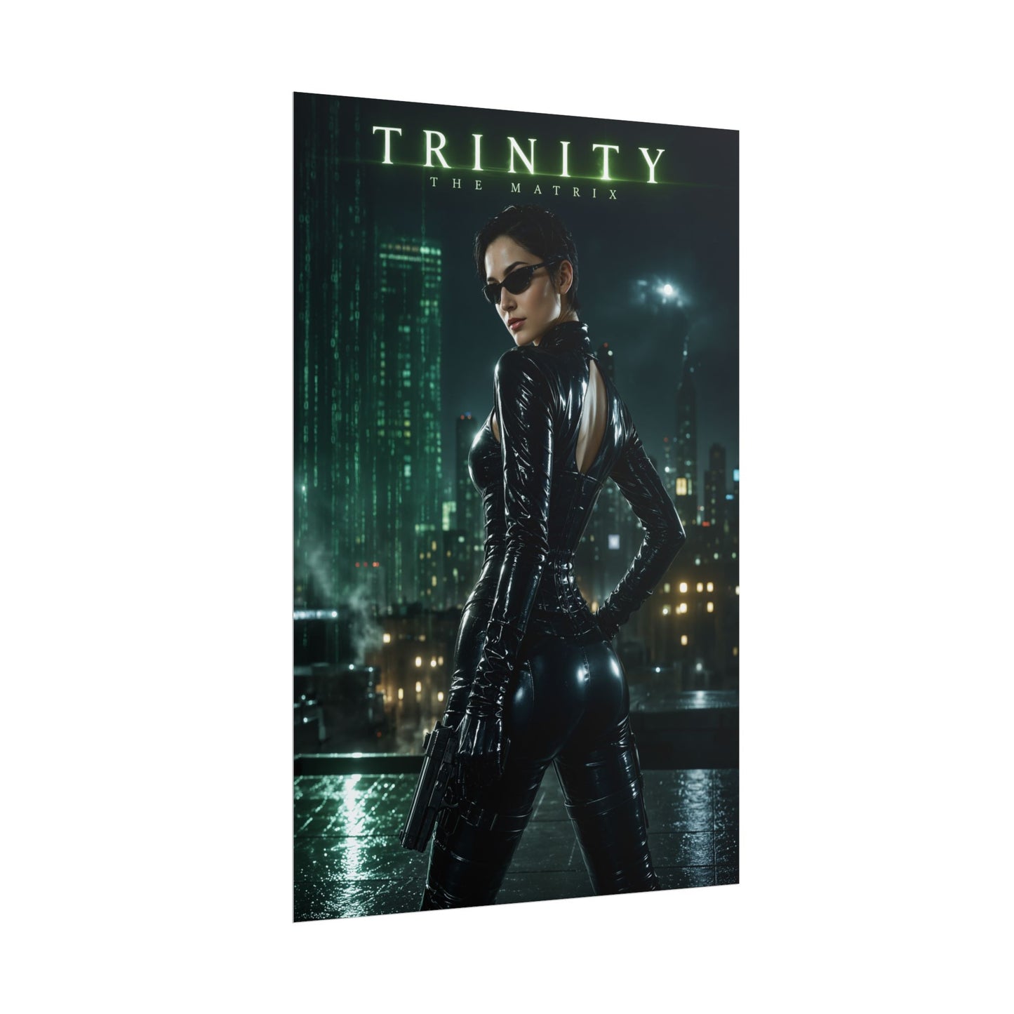 Trinity Matrix Poster, The Matrix Wall Art, Sci Fi Movie Print Decor
