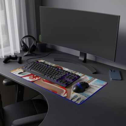 Jessica Rabbit Schreibtischunterlage – LED RGB-Pad, stylisches Waifu-Anime-Girl-Setup