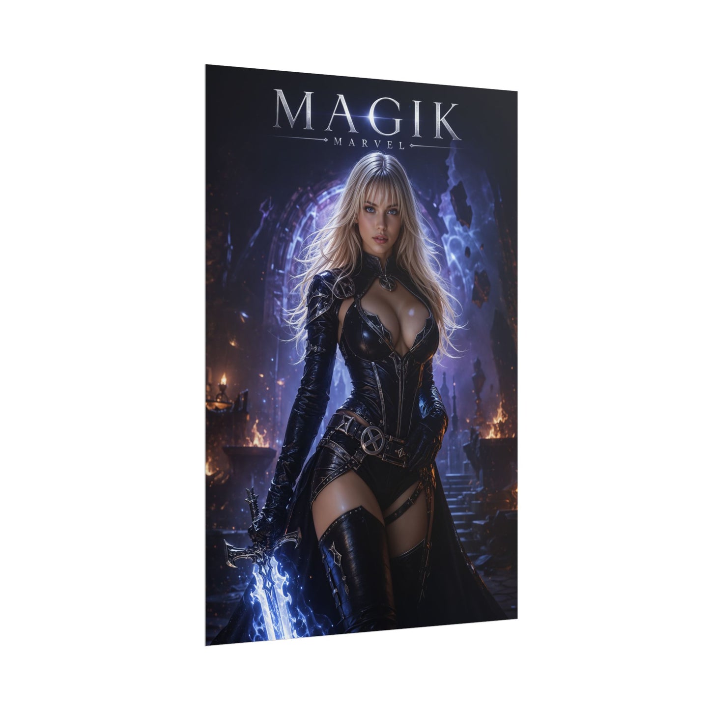 Magik Poster, Marvel Comics Wall Art, Fantasy Print, Gamer Decor
