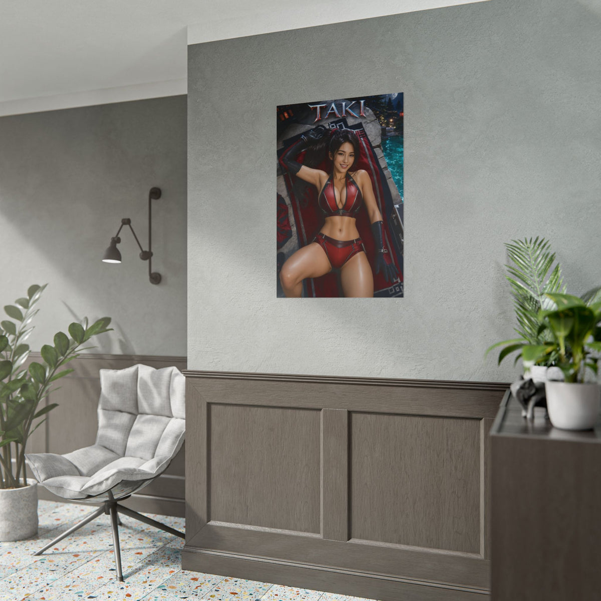 Gaming Wall Art Taki Soulcalibur Poster Bedroom Game Room Decor Art Print