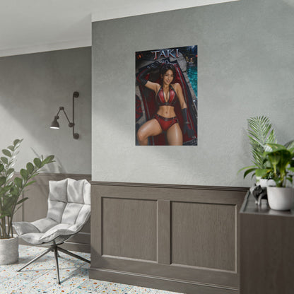 Gaming Wall Art Taki Soulcalibur Poster Bedroom Game Room Decor Art Print