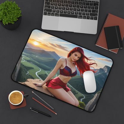 Erza Scarlet Schreibtischunterlage, Fairy Tail Mauspad, Anime-Heldin Gamer-Schreibtischdeko